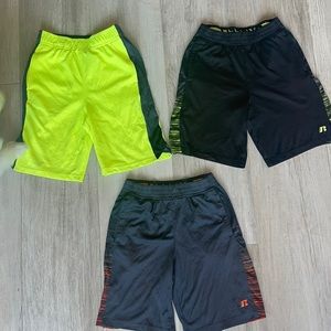 M (8) Boys Bundle of 3 Russel Performance Athletic Sports Shorts